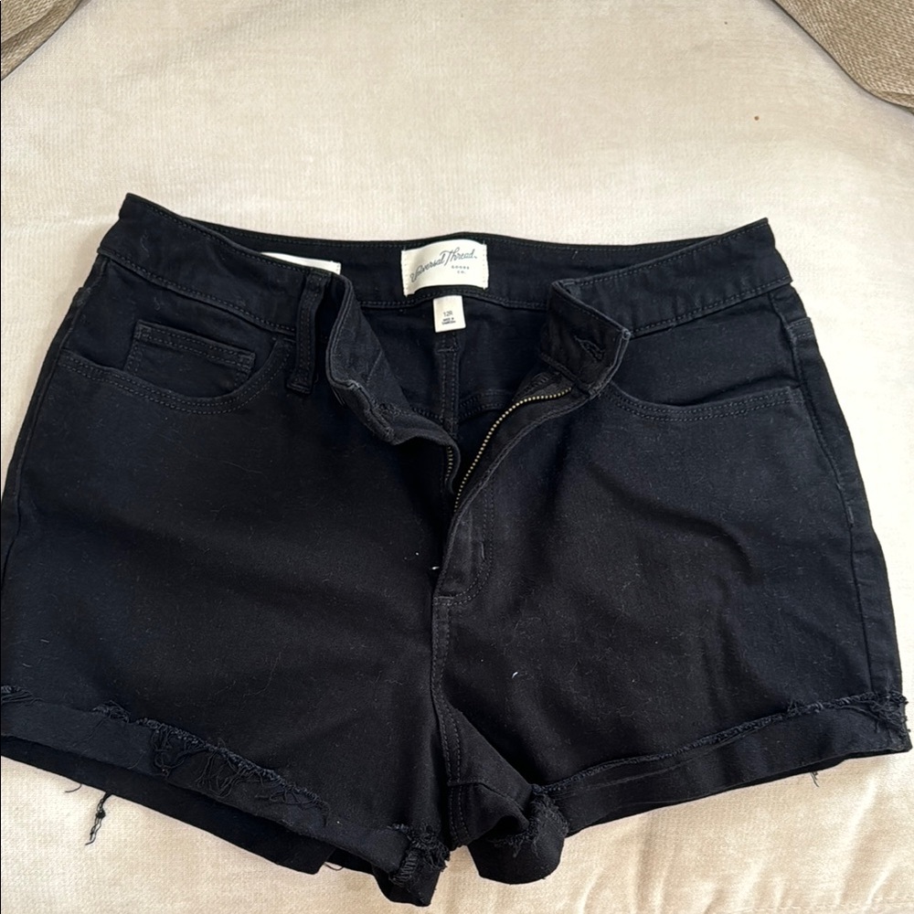 Universal Thread Black Jean Shorts Casual Denim